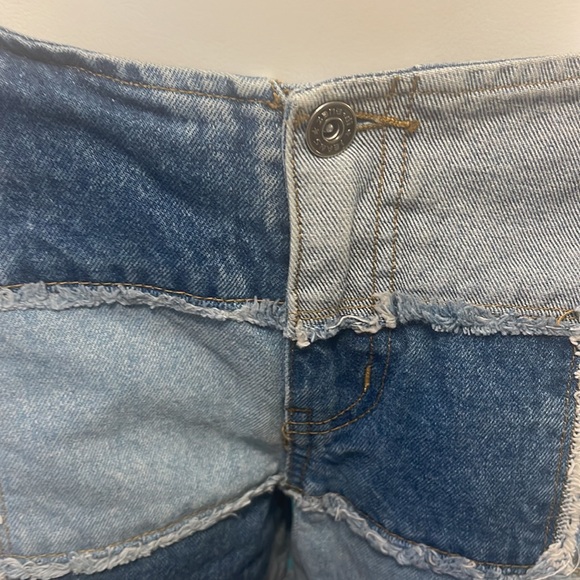 Jana di jeans Y2K 90s patchwork size 11 Hong Kong low rise - Picture 2 of 5